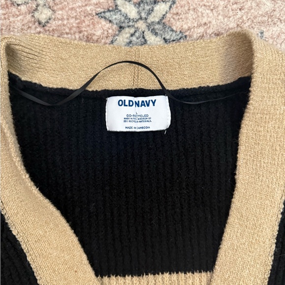 Old Navy Striped Button Up Cardigan Size L - Picture 2 of 5